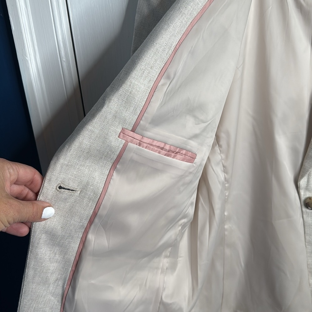 J. Crew Alexandra Linen Single-Button Blazer - Picture 9 of 13